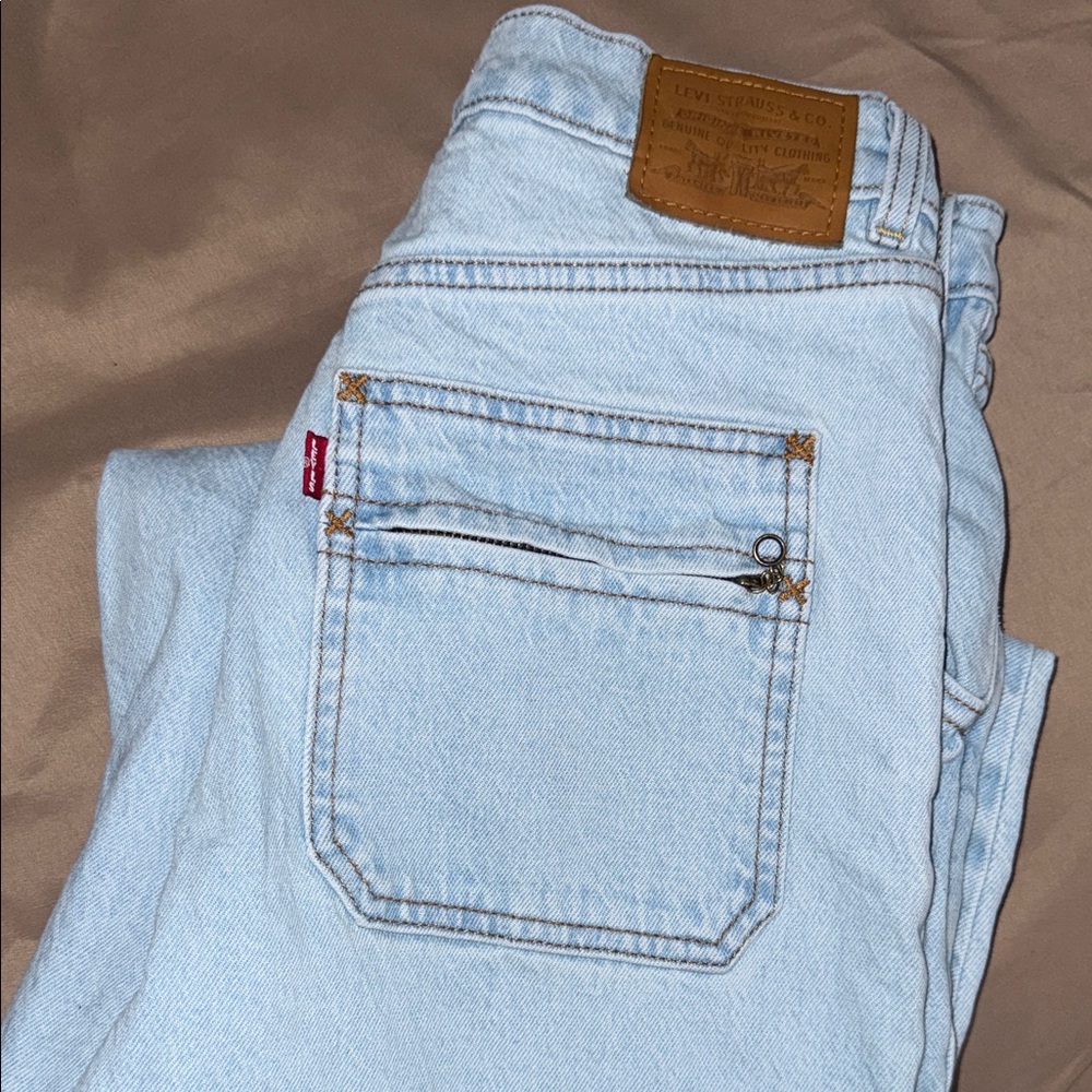 Levi's Light Blue High-Rise Flare Jeans